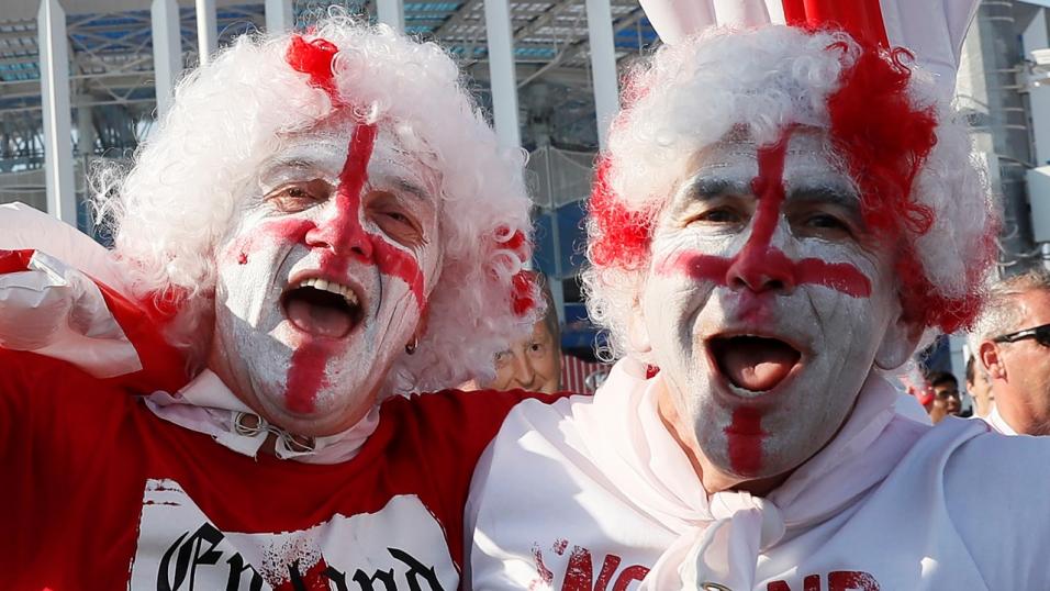 England World Cup fans
